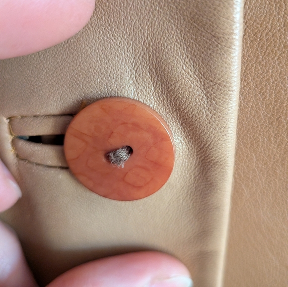 Vintage Danier Made in Canada Genuine Soft Leather Longline Blazer L - Picture 5 of 7